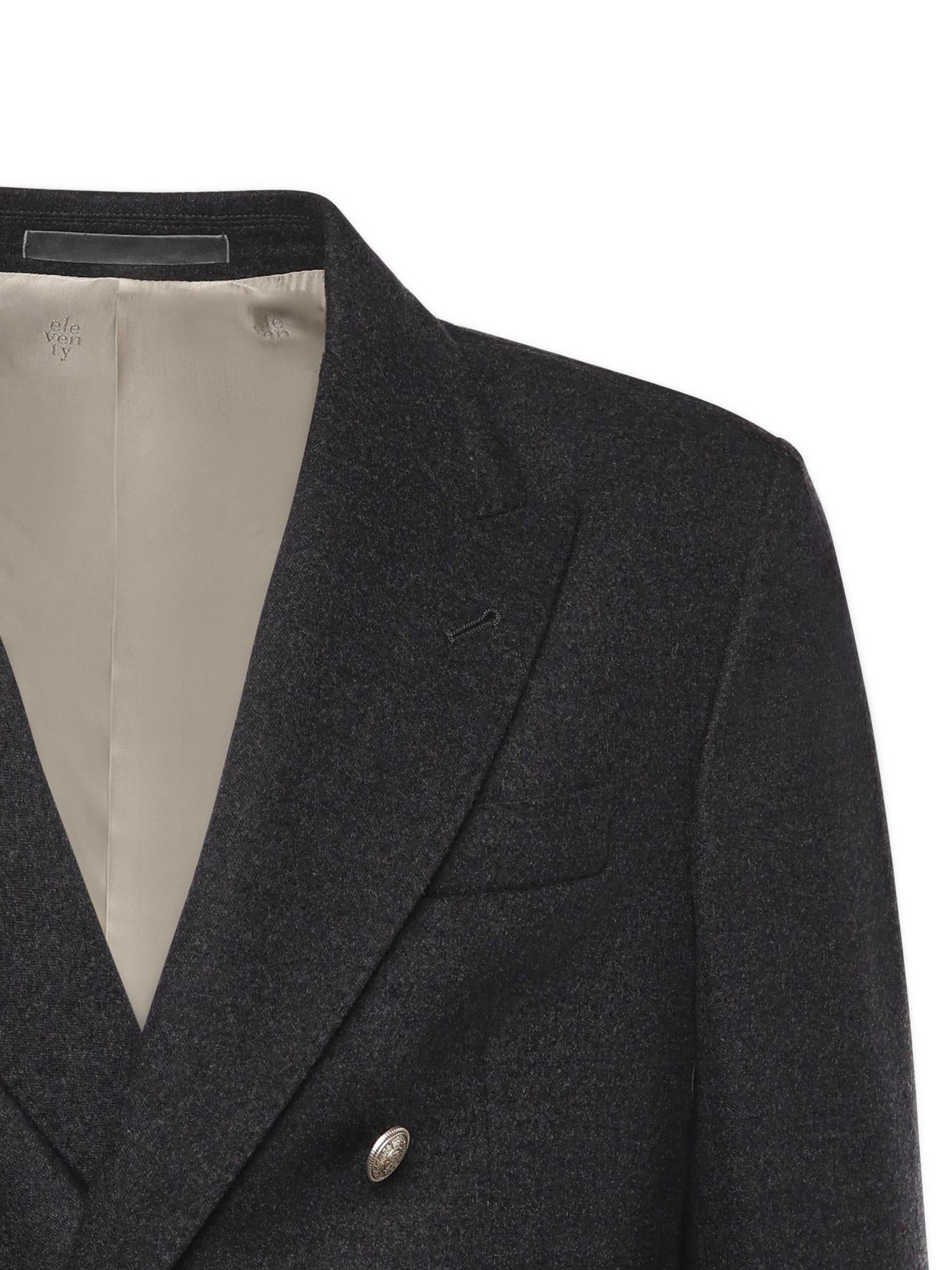 Giacca doppiopetto in lana<BR/> L75GIAK10TES0L163 15 ELEVENTY 