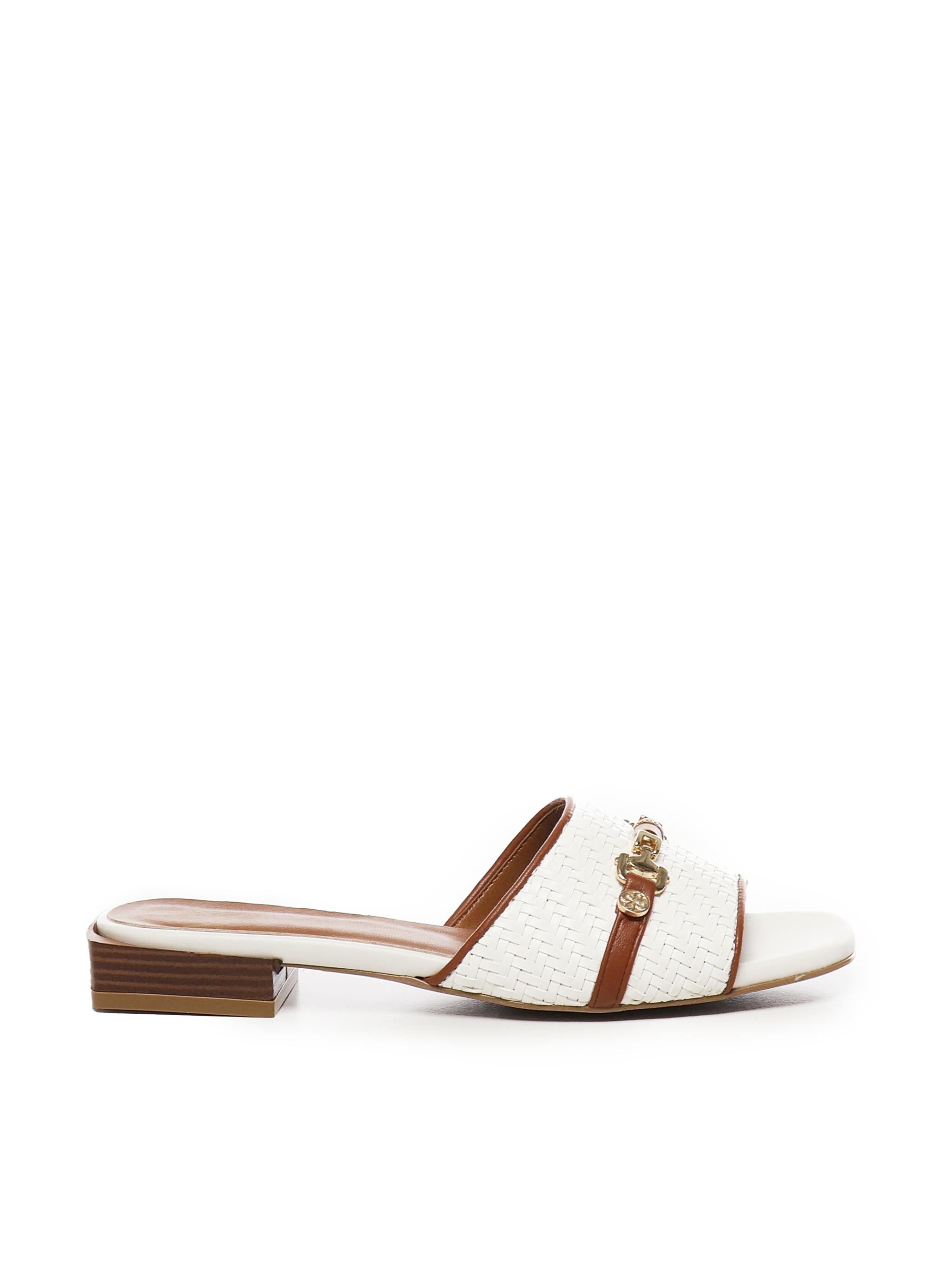 Sandali Esther Flat 73SC8VA01INT ESTHER FLATOFF WHITE/CUOIO V° 73 