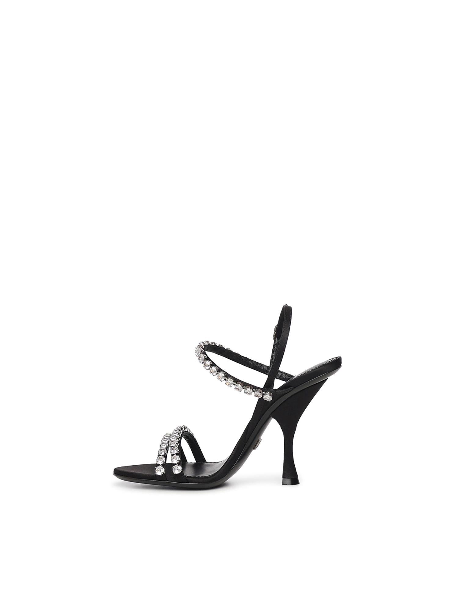 Sandali con strass CR1925 AT3998S488 DOLCE & GABBANA 