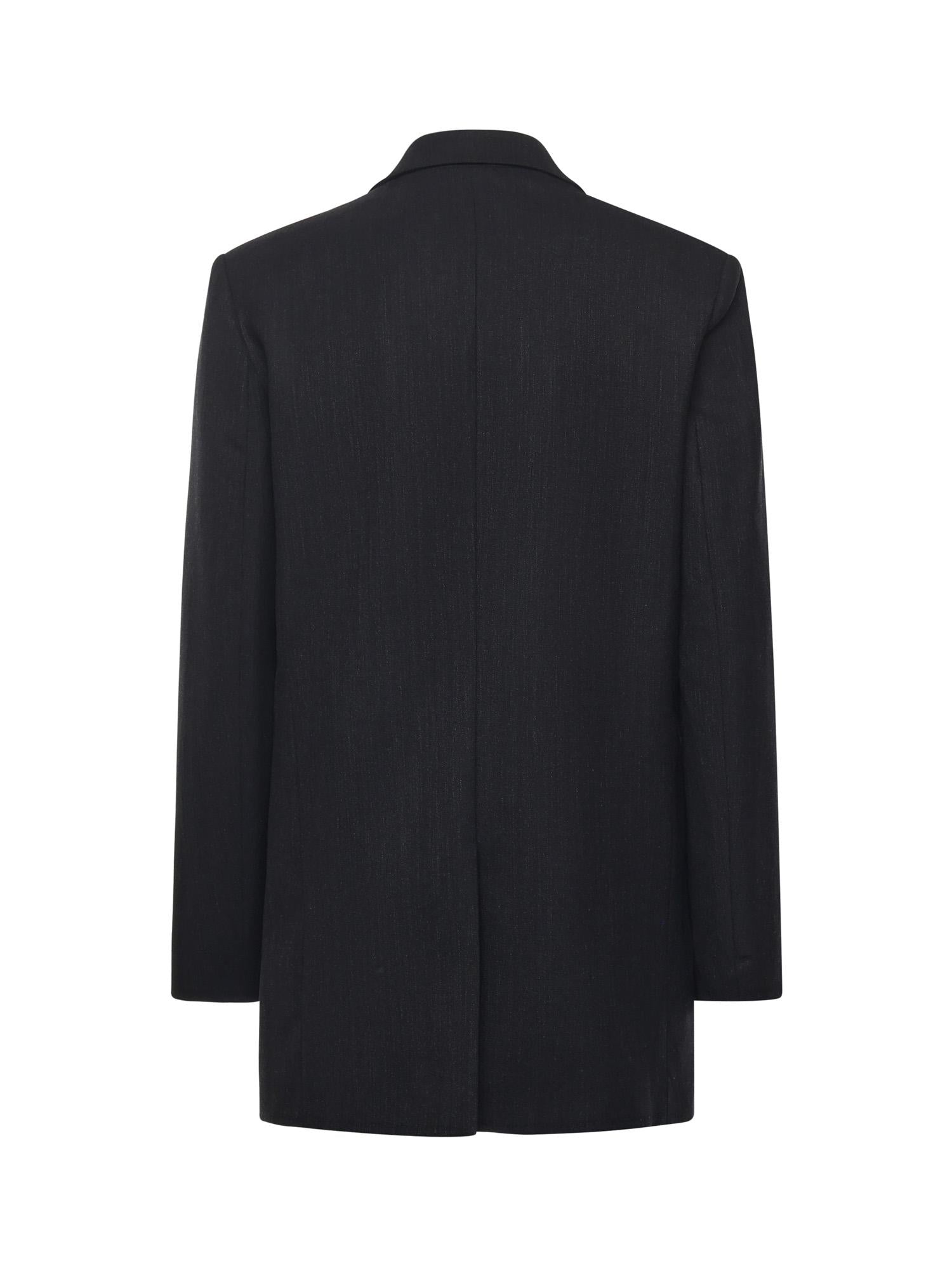 Blazer monopetto in misto lana DG6162 LAVAGNA OTTOD'AME 