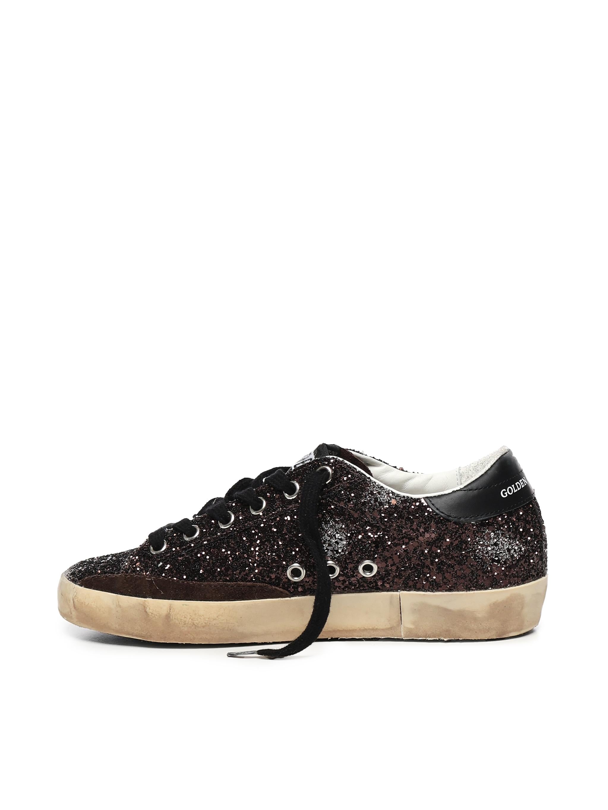 Sneaker Super-Star glitter GWF00101 F00413855523 GOLDEN GOOSE 