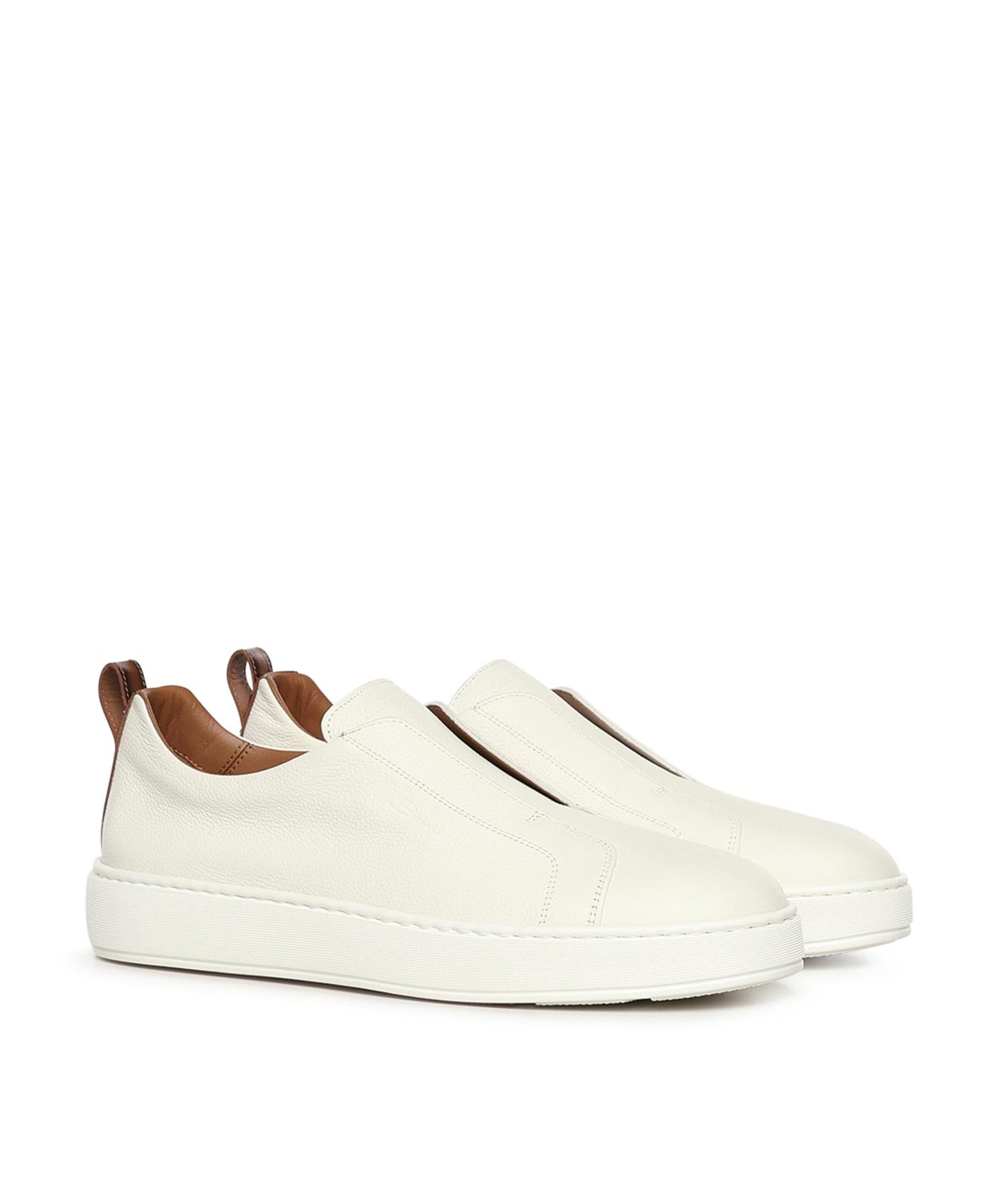 Sneaker slip-on in pelle bottolata MBCD21995BART LLDI50 SANTONI 