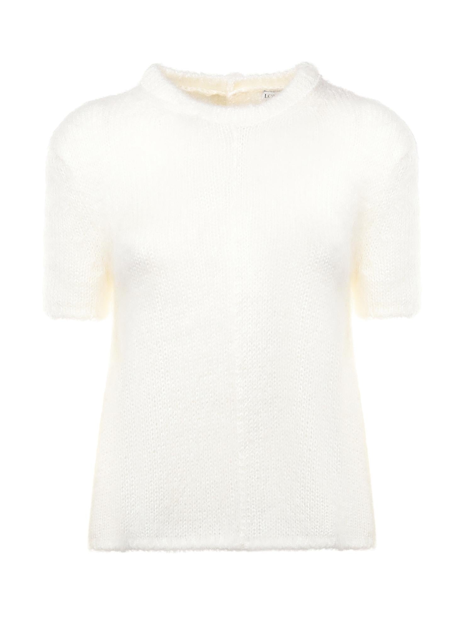Maglia a maniche corte in misto mohair S540Y55K48 2100 LOEWE 