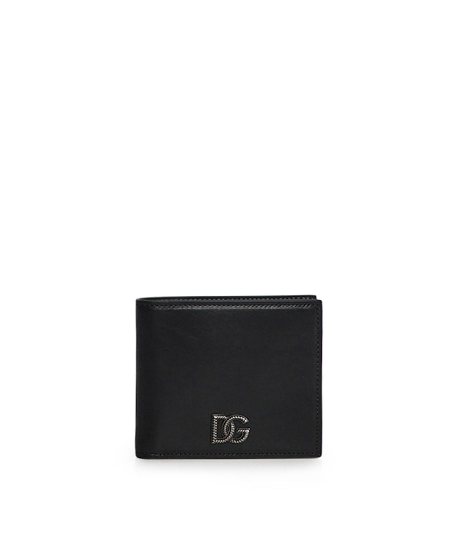 Portacarte in pelle di vitello con logo <BR/> BP1321 AU99480999 DOLCE & GABBANA 