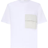 T-shirt in cotone con taschino JG00072UL 521321000 LAMINAR 