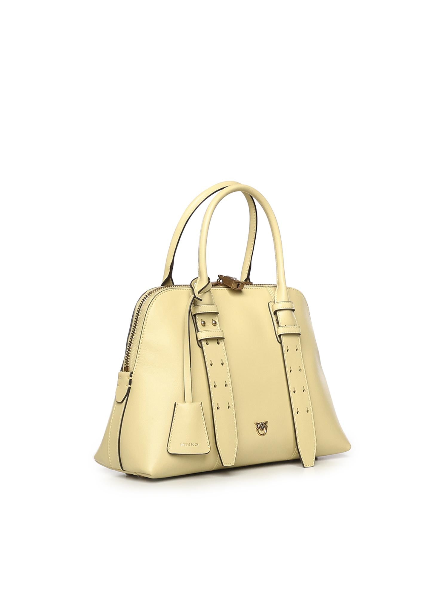 Borsa a mano media Escape Bag in pelle 105906 A0QOC39Q PINKO 