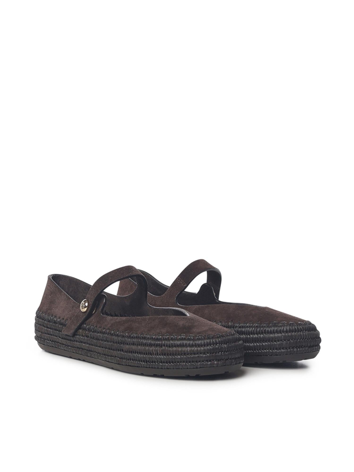 Mary Jane Rio in pelle scamosciata e rafia LBV3466X02 3110 LOEWE 