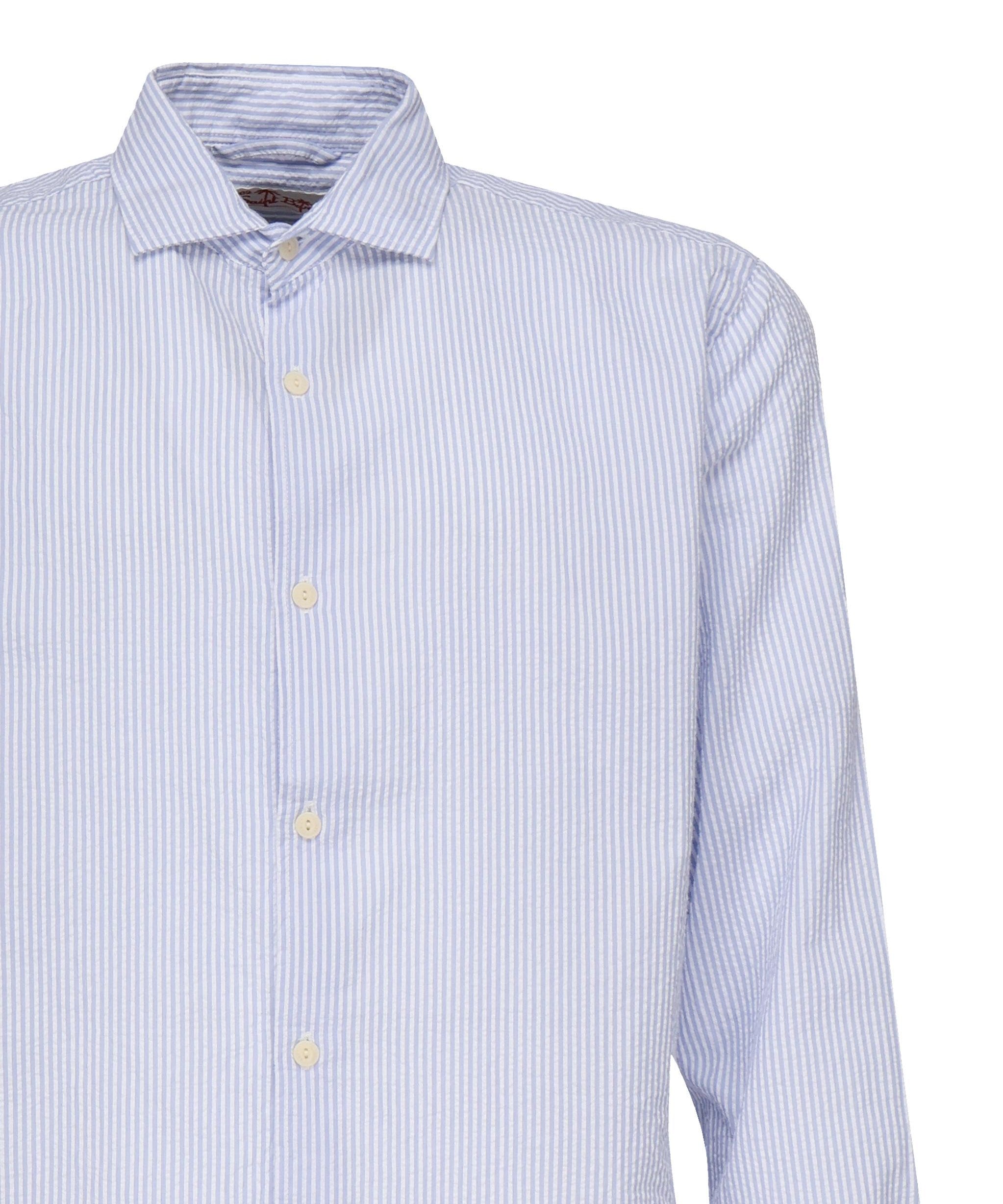 Camicia Pamplona a righe in lino PAMP001 01068H MC2 SAINT BARTH 
