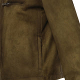Giubbotto in pelle scamosciata cerata MPW022 19QLF0D09 MIU MIU 