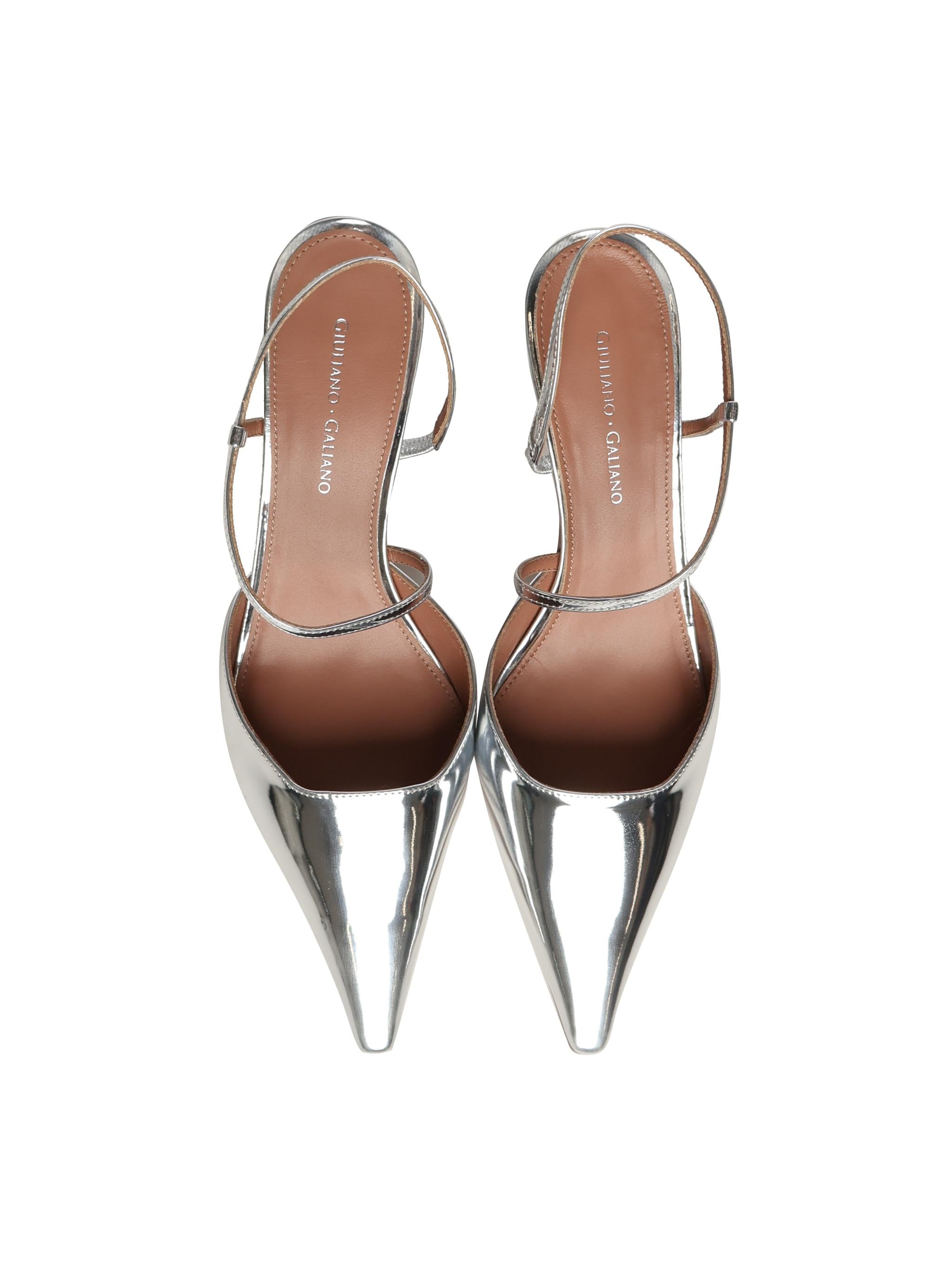 Sandali Demi in pelle specchio DEMI50 SPECCHIOARGENTO GIULIANO GALIANO 