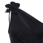 Abito lungo asimmetrico in jersey COPR213F5021 BLACK COPERNI 