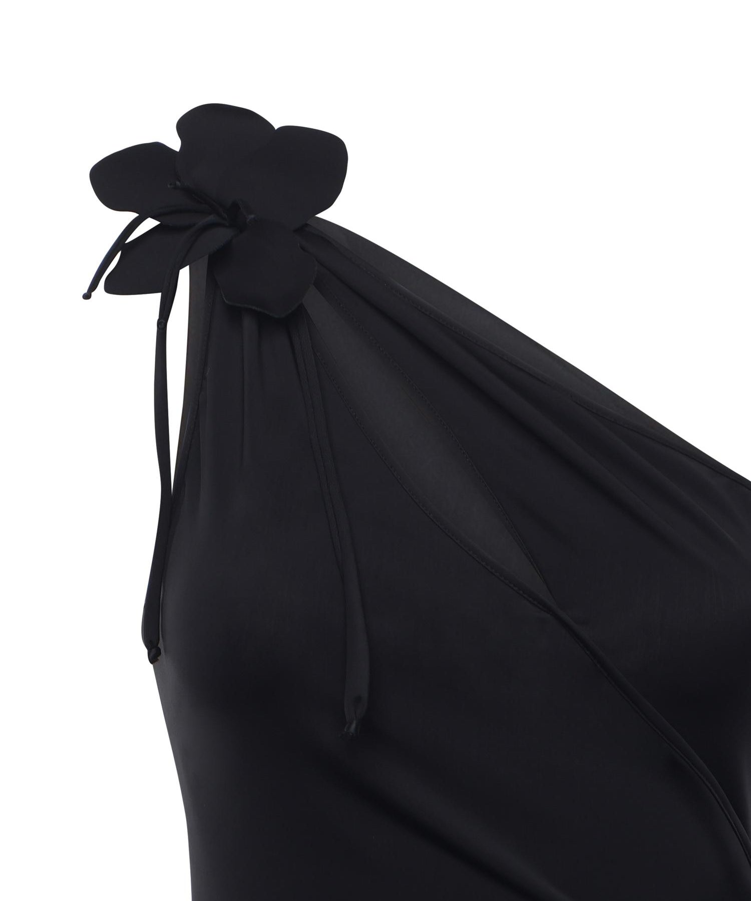 Abito lungo asimmetrico in jersey COPR213F5021 BLACK COPERNI 