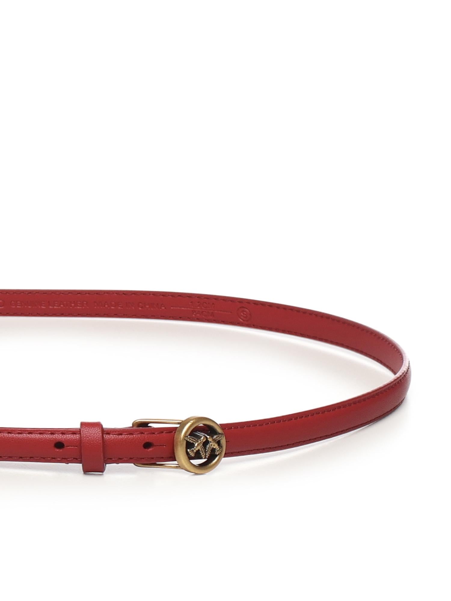 Cintura sottile in pelle<BR/> 105481 A0F1OA4Q PINKO 