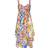 Abito con stampa Carretto in seta F6J1ST GDS12HH96D DOLCE & GABBANA 