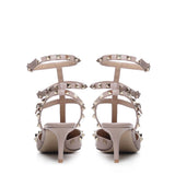 Slingback Rockstud in pelle liscia 6W2S0375 VODP45 VALENTINO GARAVANI 