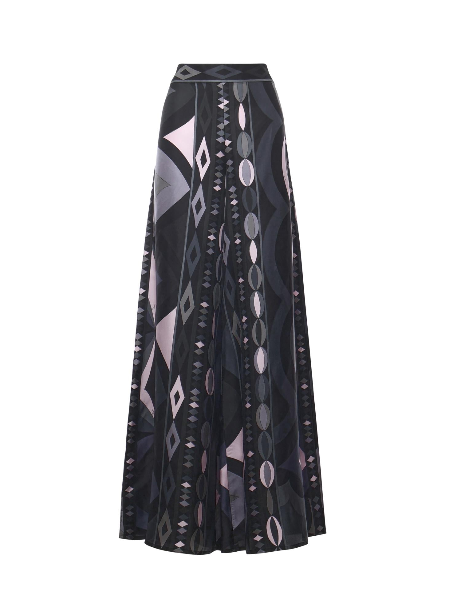 Pantaloni in seta con stampa Iride 5URT01 5U881023 PUCCI 