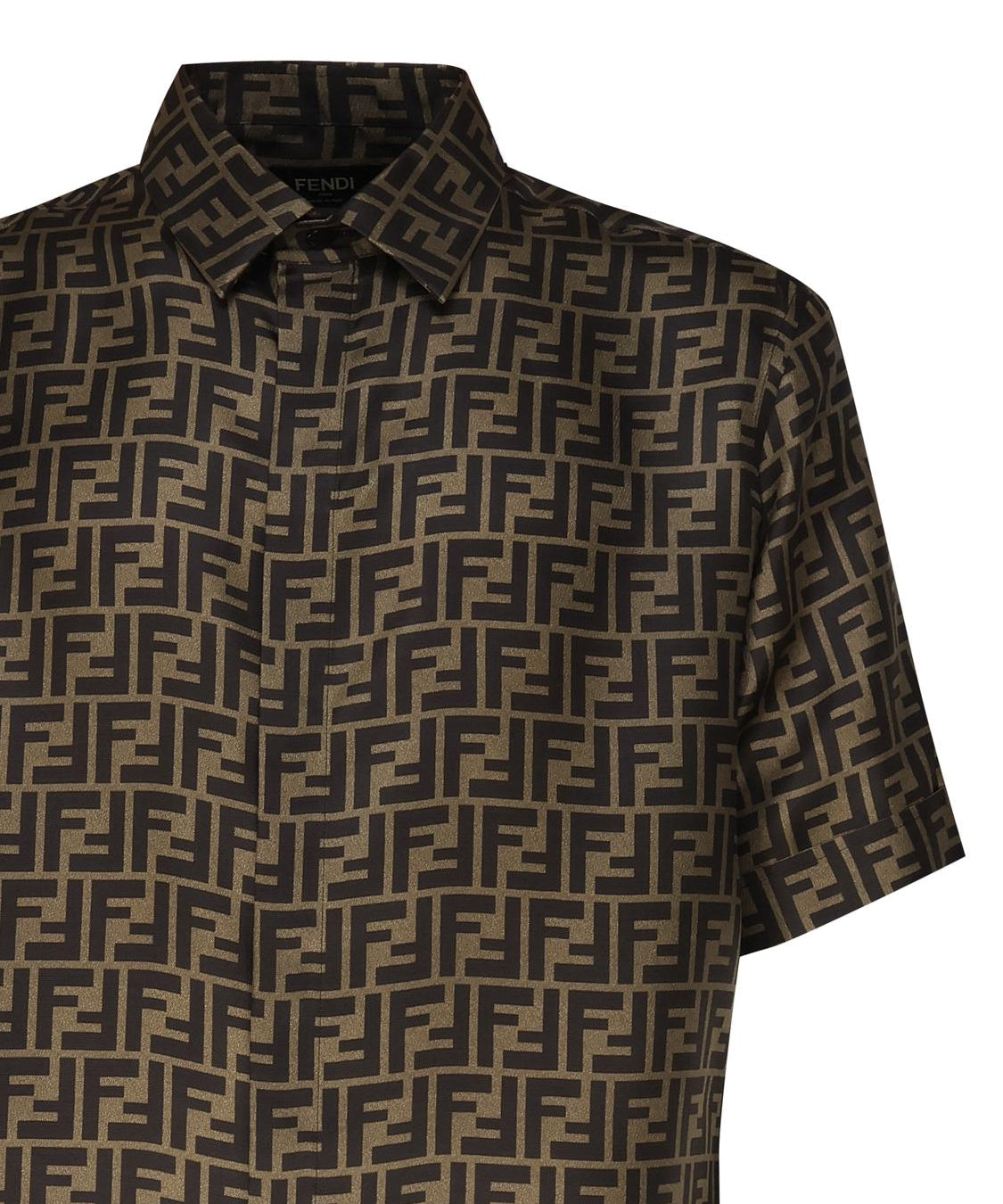Camicia in seta FF jacquard FS0795 AKEEF1440 FENDI 