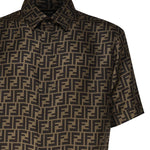 Camicia in seta FF jacquard FS0795 AKEEF1440 FENDI 