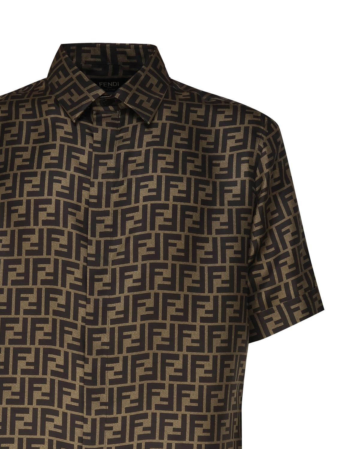 Camicia in seta FF jacquard FS0795 AKEEF1440 FENDI 