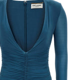 Abito in cupro 732870 Y5G893041 SAINT LAURENT 