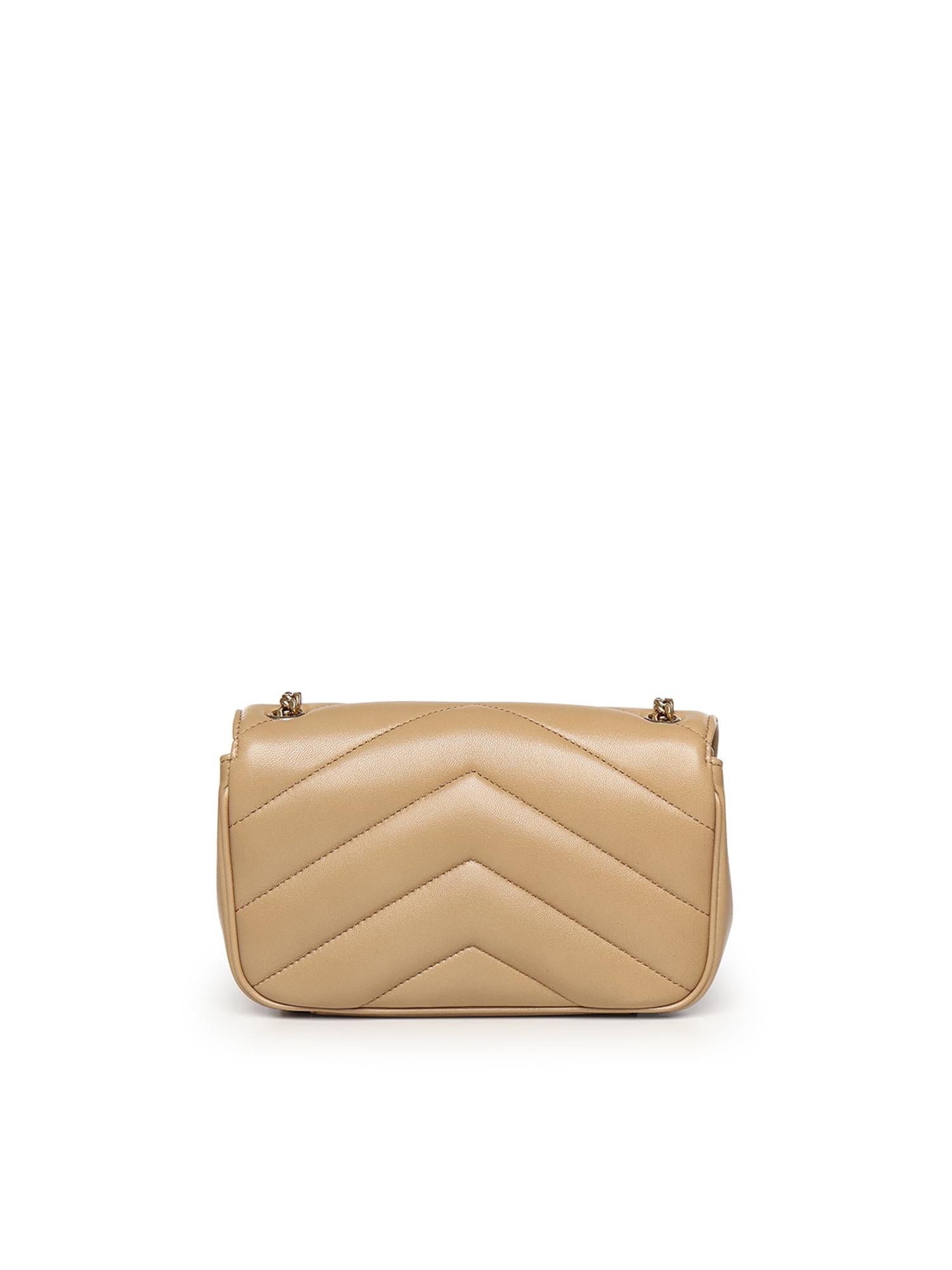 Borsa Loulou mini in pelle di agnello 821749 AAEAX2357 SAINT LAURENT 