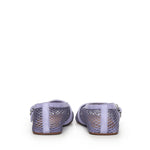 Ballerine flat in rete e pelle scamosciata AA3A029TK061 452 ALAIA 