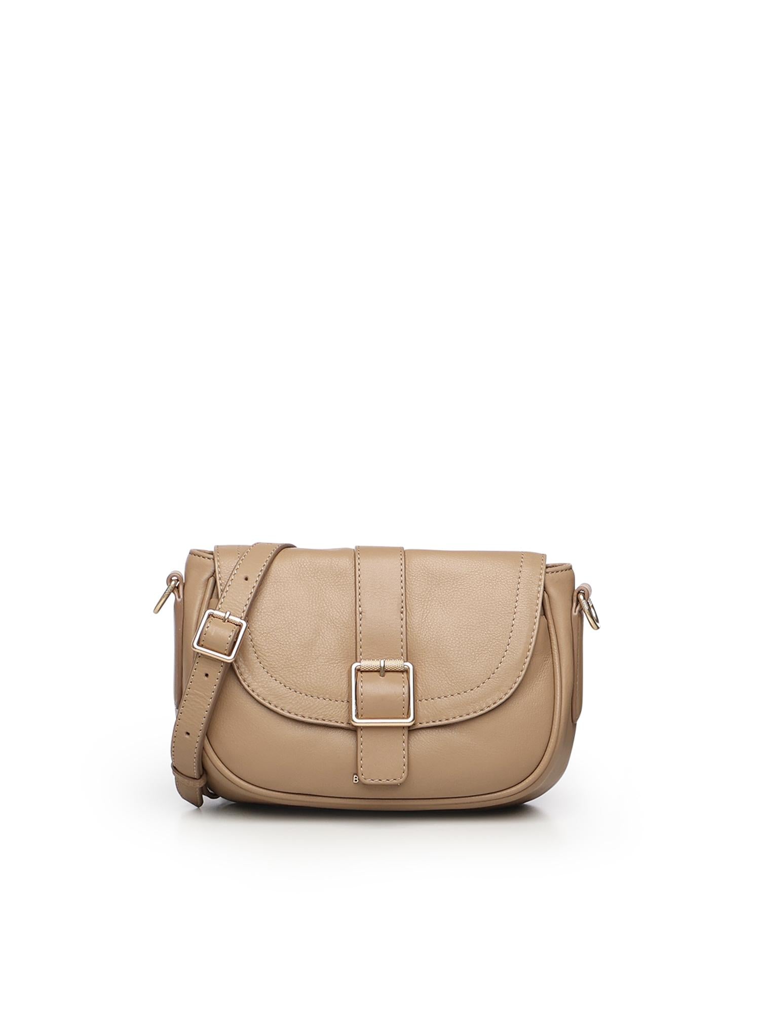 Mini bag a tracolla in pelle BIBP9EC05 CAMEL BIASIA 