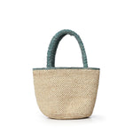 Borsa Marcy medium in raffia con logo MARR002 00221L MC2 SAINT BARTH 