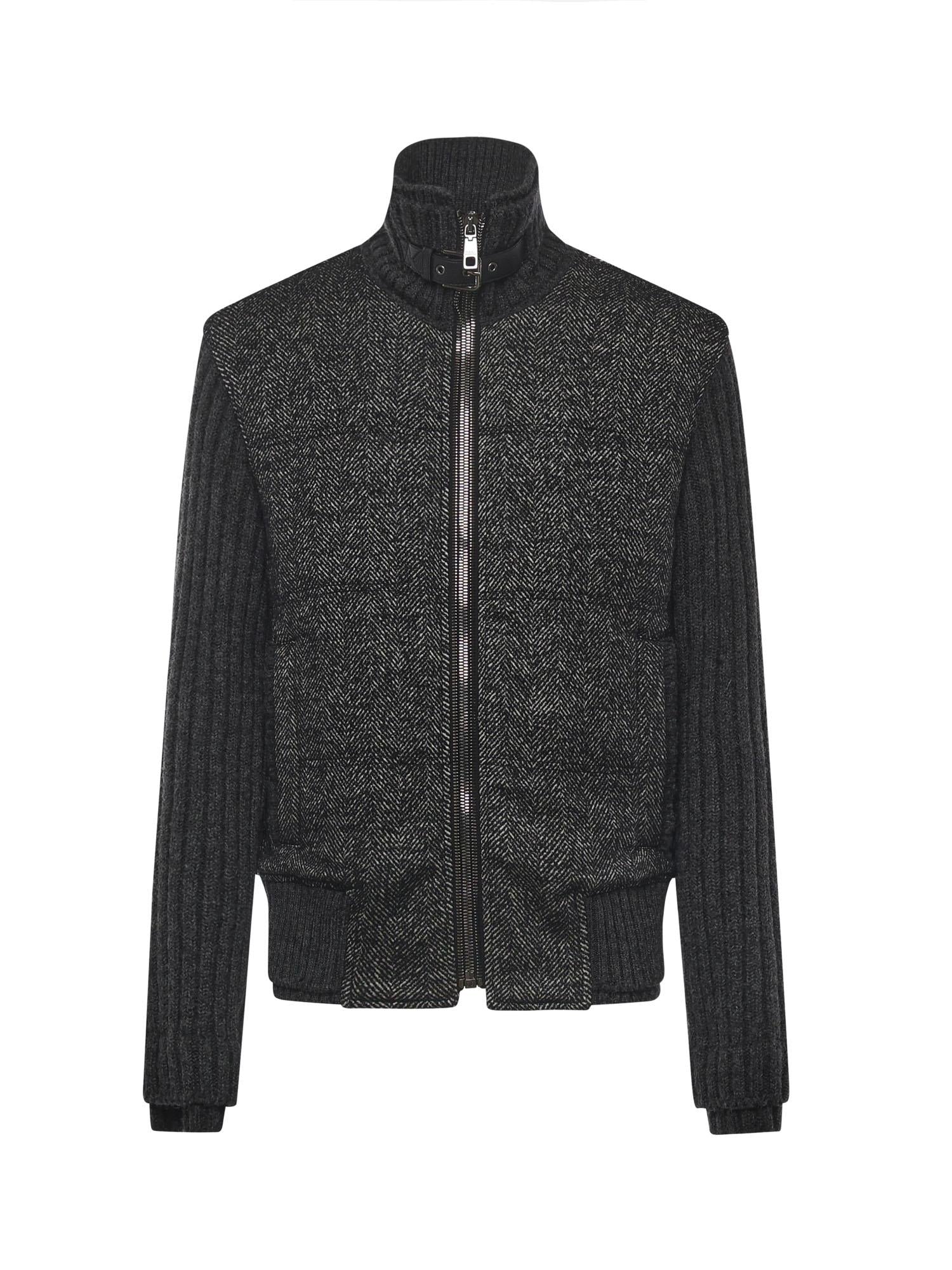 Giubbotto pied-de-poule in maglia G9BVST GJ846N0352 DOLCE & GABBANA 