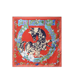 Foulard in seta con stampa 310226 789888002 FERRAGAMO 
