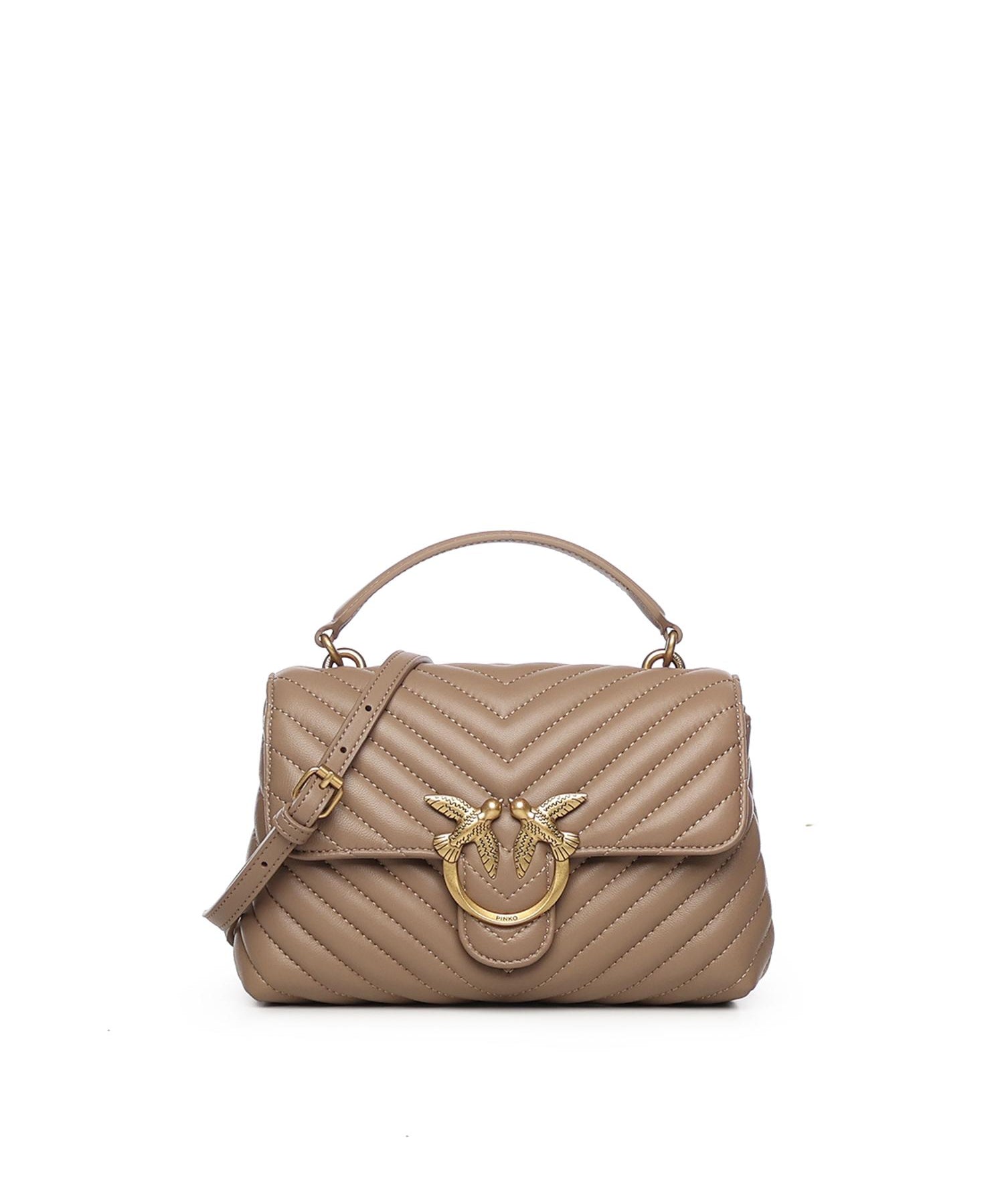 Borsa a mano piccola Love Bag Puff in nappa matelassé 100044 A0GKD01Q PINKO 