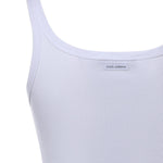 Canotta in cotone a costine F8U09T FU7AVW0800 DOLCE & GABBANA 