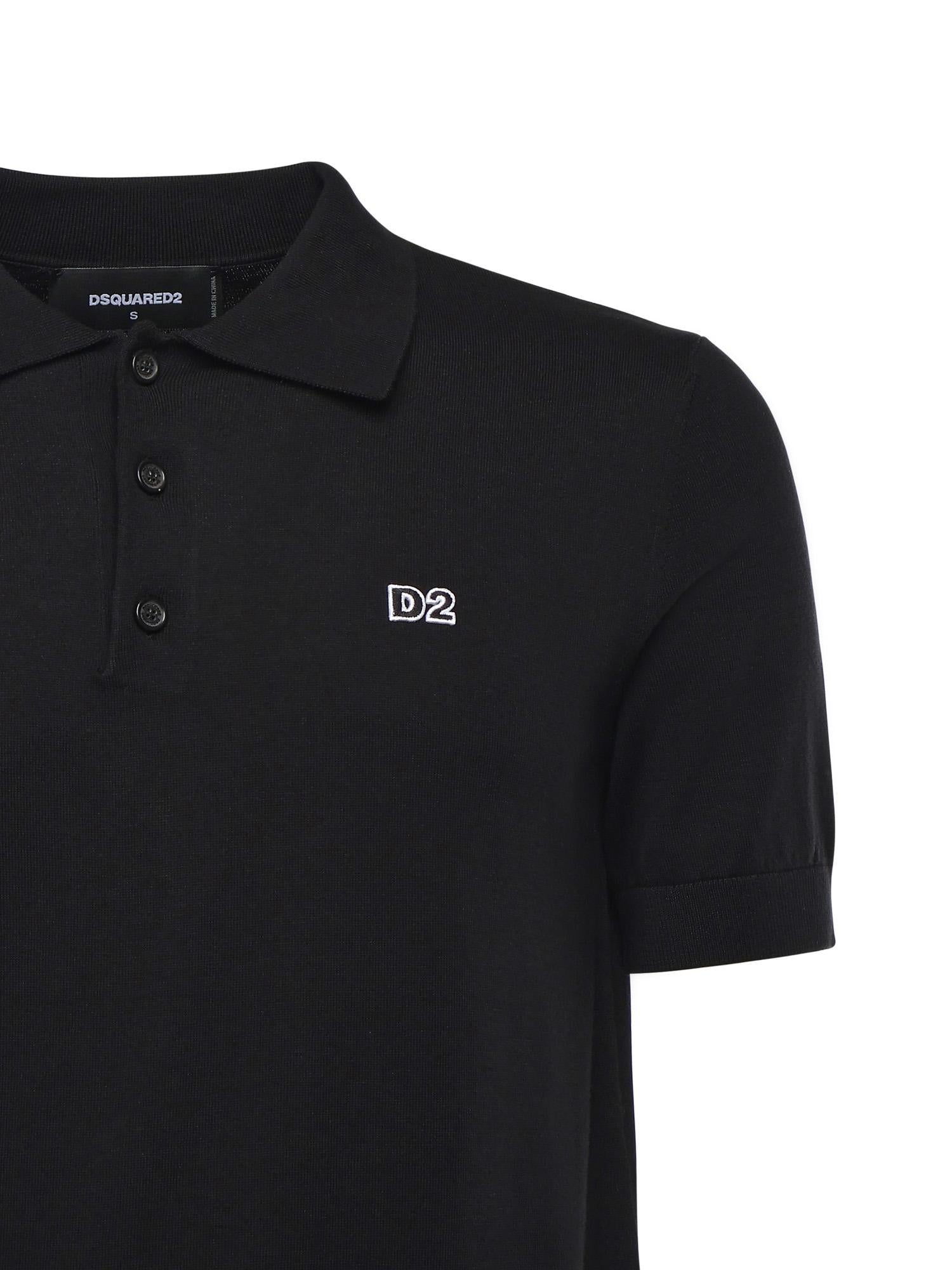 Polo con ricamo logo S74HA1452 D13018900 DSQUARED2 