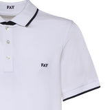 Polo in piquet stretch NPMB252140STDW B001 FAY 