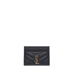Portacarte in pelle di vitello 423291 BOW011000 SAINT LAURENT 