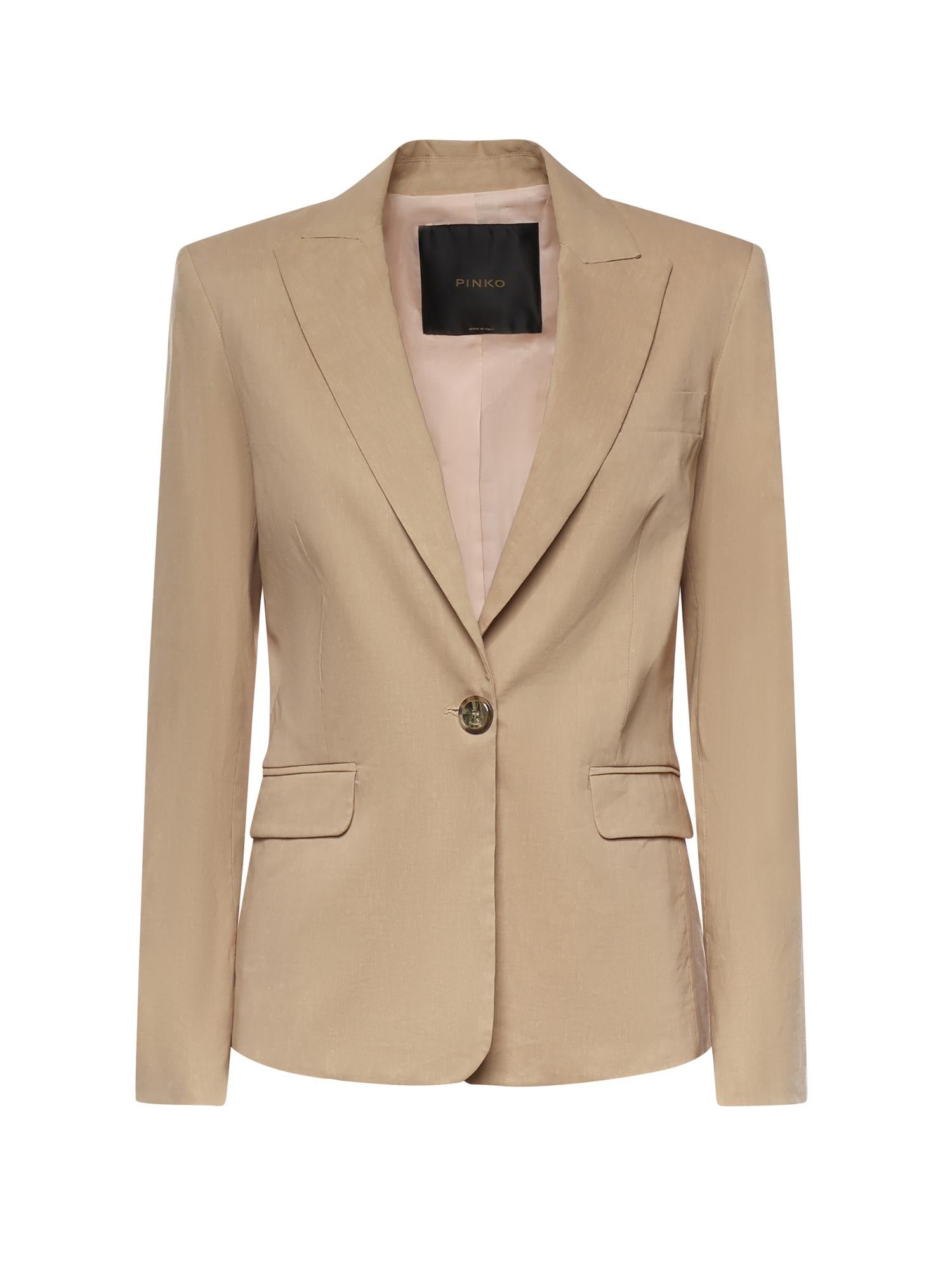 Giacca in misto lino 106597 A34ID41 PINKO 