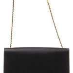 Pochette con catena Cassandre in pelle grain de poudre<BR/> 377828 BOW081000 SAINT LAURENT 