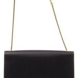 Pochette con catena Cassandre in pelle grain de poudre<BR/> 377828 BOW081000 SAINT LAURENT 