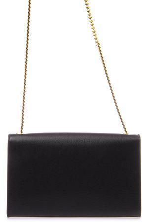 Pochette con catena Cassandre in pelle grain de poudre<BR/> 377828 BOW081000 SAINT LAURENT 