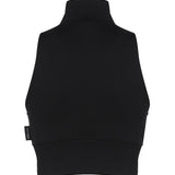 Gilet a coste con logo a contrasto di colore frontale 124JVE072JS0091 -9999 COURREGES 