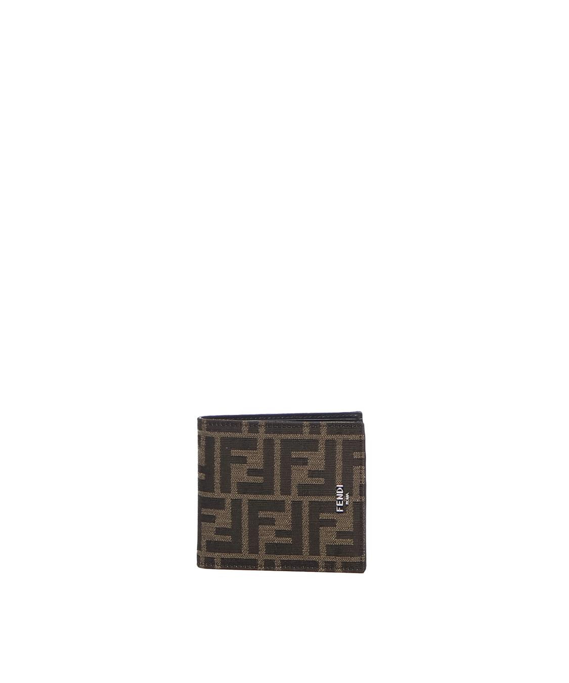 Portafoglio Bi-fold FF jacquard in tessuto 7M0169 ALWKF0L3T FENDI 