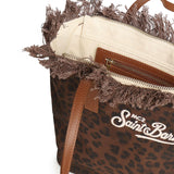 Borsa City Medium in canvas con stampa animalier CBMF001 00588L MC2 SAINT BARTH 
