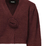 Cardigan in maglia con maniche a sbuffo 114276 2734 ROTATE 