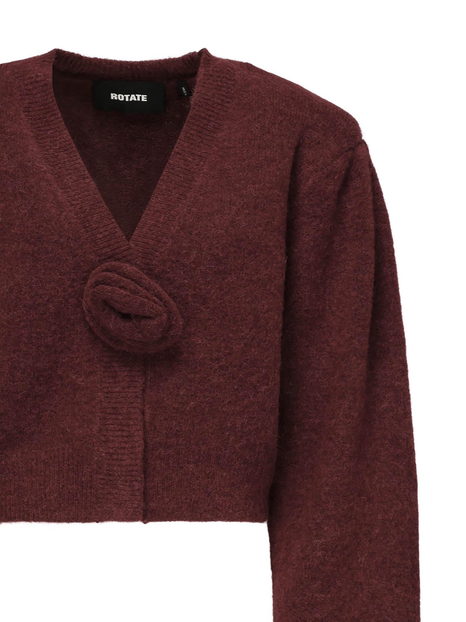 Cardigan in maglia con maniche a sbuffo 114276 2734 ROTATE 
