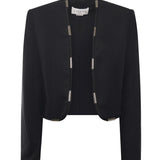 Giacca cropped con dettagli metallci 79AJQ554 N0278899 GENNY 