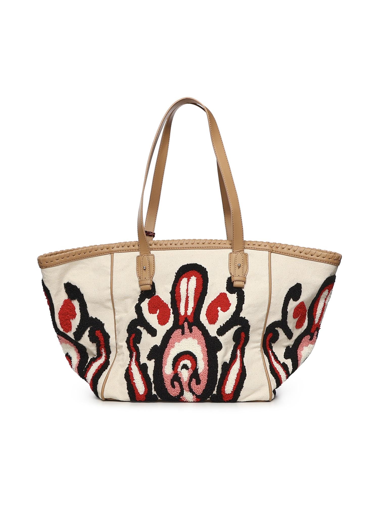 Borsa shopping Marilena con logo 73BS9NA01 MARILENACUOIO/MULTICOLOR V° 73 