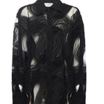 Camicia in tulle ricamato 79AAL644 JR008899 GENNY 