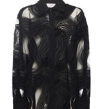 Camicia in tulle ricamato 79AAL644 JR008899 GENNY 