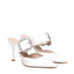 Mules Alena in satin ALENA RASOBIANCO GIULIANO GALIANO 