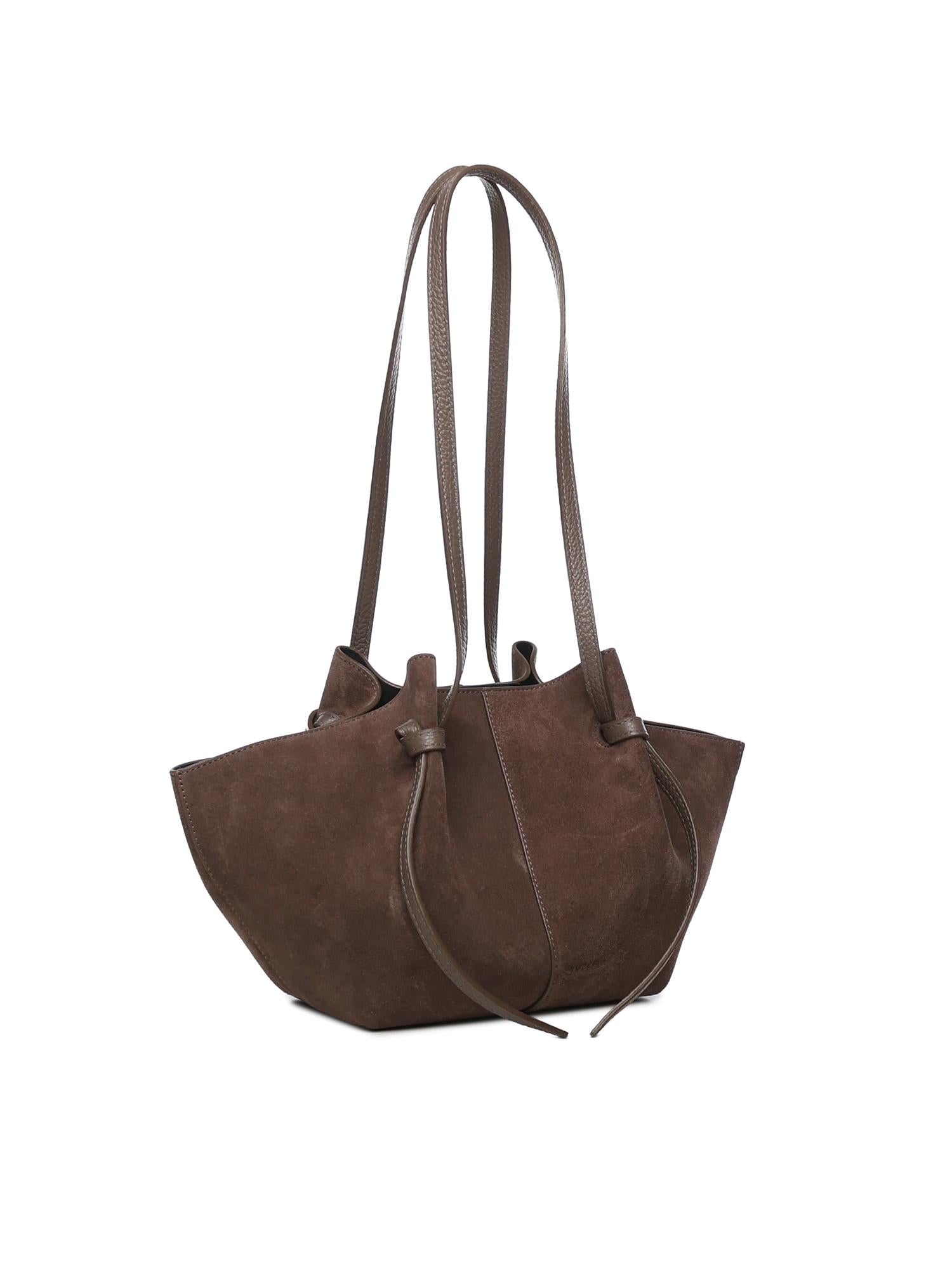 Borsa tote Mochi in pelle scamosciata MOCHI SUEDE NUTMEG YUZEFI 
